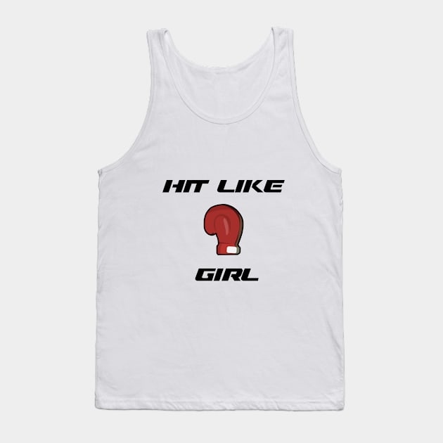 Mixed Martial Arts Shirt for Female Mixed Martial Artists Tank Top by halfkneegrow